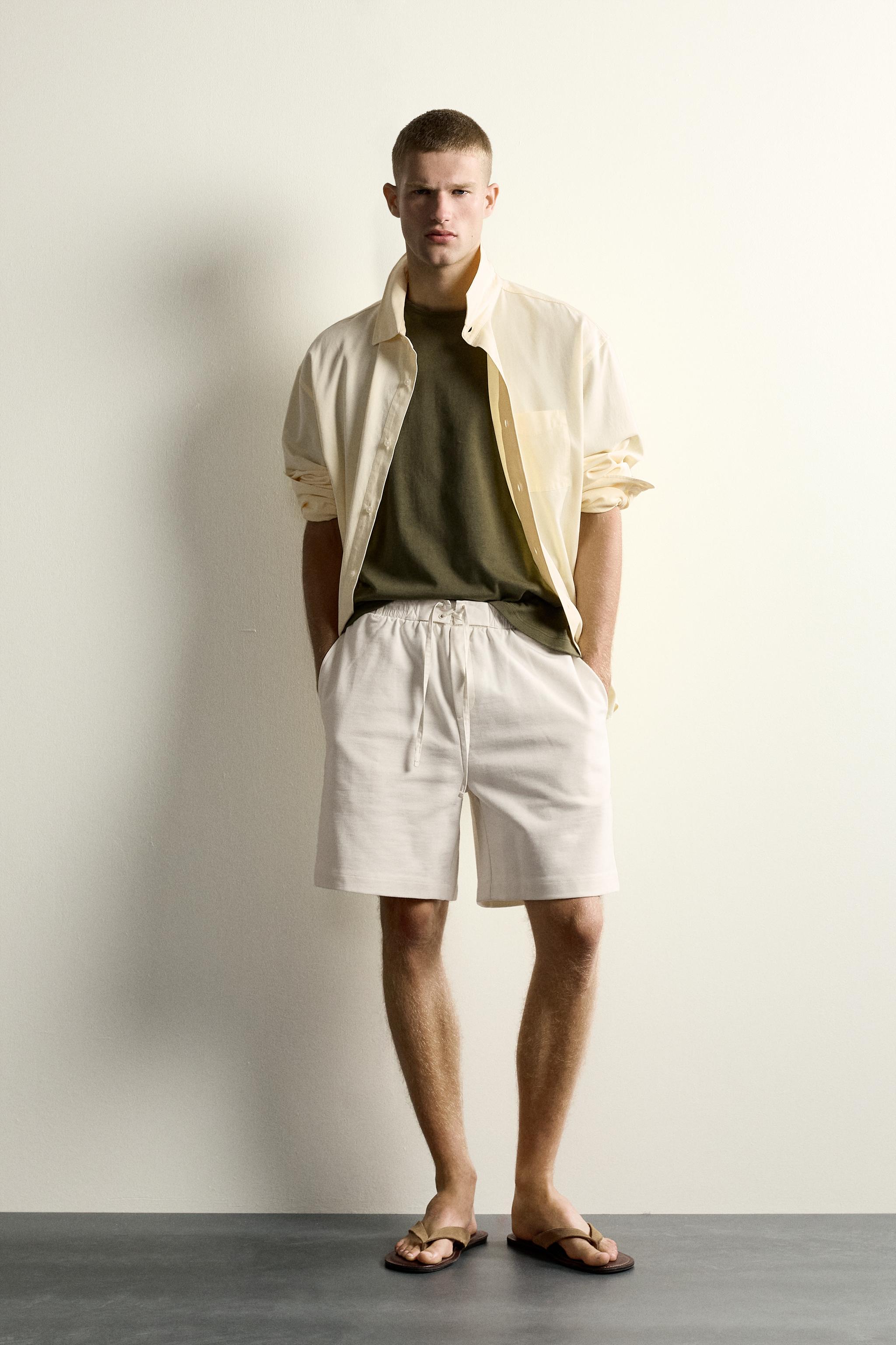 CONTRAST WAIST JOGGER SHORTS